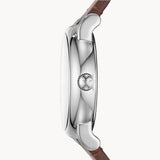 Emporio Armani Luigi Quartz Grey Dial Brown Leather Strap Watch For Men - AR11175 Authentic Buy Shop Now