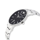 Emporio Armani Renato Quartz Black Dial Silver Steel Strap Watch For Men - AR11181 Authentic Buy Shop Now