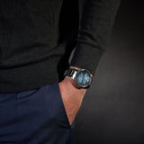 Emporio Armani Renato Quartz Blue Dial Silver Steel Strap Watch For Men - AR11182 Authentic Buy Shop Now