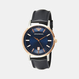 Emporio Armani Renato Analog Blue Dial Black Leather Strap Watch For Men - AR2506 Authentic Buy Shop Now