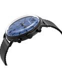 Emporio Armani Aviator Chronograph Blue Dial Black Mesh Bracelet Watch For Men - AR11201 Authentic Buy Shop Now