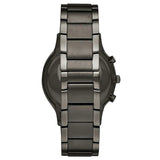 Emporio Armani Renato Chronograph Quartz Blue Dial Black Steel Strap Watch For Men - AR11215 Authentic Buy Shop Now