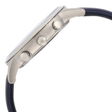 Emporio Armani Renato Chronograph Blue Dial Black Leather Strap Watch For Men - AR11216 Authentic Buy Shop Now