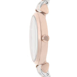 Emporio Armani Gianni T Bar Pink Dial Two Tone Steel Strap Watch For Women - AR11223 Authentic Buy Shop Now