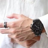 Emporio Armani Giovanni Chronograph Black Dial Black Steel Strap Watch For Men - AR11349 Authentic Buy Shop Now