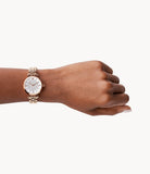 Emporio Armani T-Bar Gianni Crystal Pave Dial Rose Gold Steel Strap Watch For Women - AR11244 Authentic Buy Shop Now