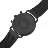 Emporio Armani Aviator Chronograph Black Dial Black Mesh Bracelet Watch For Men - AR11264 Authentic Buy Shop Now