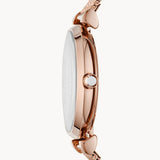 Emporio Armani Gianni T Bar Mother of Pearl Dial Rose Gold Mesh Bracelet Watch For Women - AR11320 Authentic Buy Shop Now