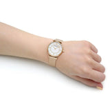 Emporio Armani Gianni T Bar Mother of Pearl Dial Gold Mesh Bracelet Watch For Women - AR11321 Authentic Buy Shop Now