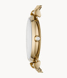 Emporio Armani Gianni T Bar Mother of Pearl Dial Gold Mesh Bracelet Watch For Women - AR11321 Authentic Buy Shop Now