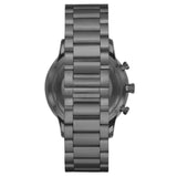 Emporio Armani Giovanni Chronograph Blue Dial Grey Steel Strap Watch For Men - AR11348 Authentic Buy Shop Now