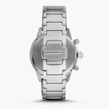 Emporio Armani Mario Chronograph Beige Dial Silver Steel Strap Watch For Men - AR11352 Authentic Buy Shop Now