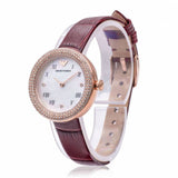 Emporio Armani Rosa Two Hand White Dial Red Leather Strap Watch For Women - AR11357 Authentic Buy Shop Now