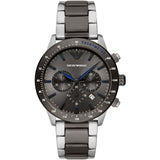 Emporio Armani Chronograph Grey Dial Two Tone Steel Strap Watch For Men - AR11391 Authentic Buy Shop Now