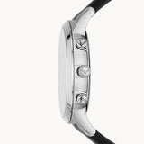 Emporio Armani Giovanni Analog Black Dial Black Leather Strap Watch For Men - AR11431 Authentic Buy Shop Now