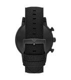 Emporio Armani Luigi Chronograph Black Dial Black Leather Strap Watch For Men - AR11133 Authentic Buy Shop Now