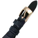 Emporio Armani Gianni T Bar Crystals Silver Dial Blue Leather Strap Watch For Women - AR11469 Authentic Buy Shop Now