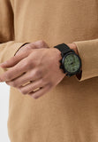 Emporio Armani Luigi Chronograph Green Dial Black Mesh Bracelet Watch For Men - AR11470 Authentic Buy Shop Now