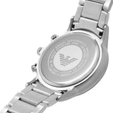 Emporio Armani Renato Chronograph Green Dial Silver Steel Strap Watch For Men - AR11507 Authentic Buy Shop Now