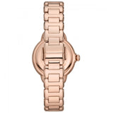 Emporio Armani Aira Three Hand Mother of Pearl Dial Rose Gold Steel Strap Watch For Women - AR11523 Authentic Buy Shop Now