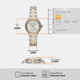 Emporio Armani Mia Quartz Mother of Pearl Dial Two Tone Steel Strap Watch For Women - AR11524 Authentic Buy Shop Now