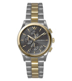 Emporio Armani Paolo Chronograph Grey Dial Two Tone Steel Strap Watch For Men - AR11527 Authentic Buy Shop Now