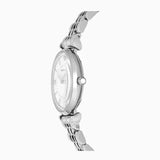 Emporio Armani Gianni T-Bar Mother of Pearl Dial Silver Steel Strap Watch for Women - AR11701 Authentic Buy Shop Now