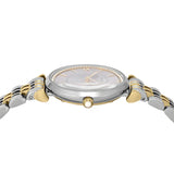 Emporio Armani Gianni T-Bar Beige Dial Two Tone Steel Strap Watch for Women - AR11702 Authentic Buy Shop Now