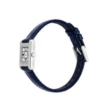 Emporio Armani Genni White Dial Blue Leather Strap Watch for Women - AR11718 Authentic Buy Shop Now