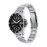 Emporio Armani World Explorer Solar Black Dial Silver Steel Strap Watch for Men - AR11787 Authentic Buy Shop Now