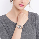 Emporio Armani Gianni T Bar Gunmetal Dial Beige Leather Strap Watch For Women - AR1681 Authentic Buy Shop Now