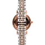 Emporio Armani T Bar Gianni Classic Mother Of Pearl Dial Two Tone Steel Strap Watch For Women - AR1683 Authentic Buy Shop Now
