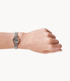 Emporio Armani Gianni T Bar Grey Dial Two Tone Steel Strap Watch For Women - AR1841 Authentic Buy Shop Now