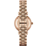 Emporio Armani Gianni T Bar Mother of Pearl Rose Gold Stainless Steel Strap Watch For Women - AR1909 Authentic Buy Shop Now