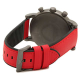 Emporio Armani Luigi Chronograph Black Dial Red Leather Strap Watch For Men - AR1971 Authentic Buy Shop Now