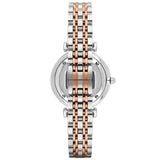 Emporio Armani Gianni T-Bar Mother of Pearl Dial Two Tone Steel Strap Watch For Women - AR1987 Authentic Buy Shop Now