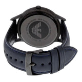 Emporio Armani Renato Chronograph Quartz Blue Dial Blue Leather Strap Watch For Men - AR2481 Authentic Buy Shop Now