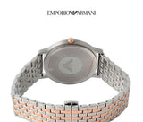 Emporio Armani Gianni T Bar Mother of Pearl Dial Two Tone Steel Strap Watch For Women - AR2508 Authentic Buy Shop Now