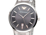 Emporio Armani Renato Quartz Grey Dial Silver Steel Strap Watch For Men - AR2514 Authentic Buy Shop Now