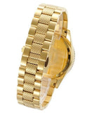Emporio Armani Chronograph Black Dial Gold Steel Strap Watch For Men - AR5857 Authentic Buy Shop Now