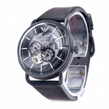 Emporio Armani Aviator Chronograph Black Dial Black Leather Strap Watch For Men - AR60028 Authentic Buy Shop Now