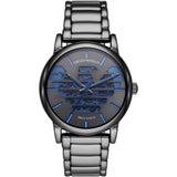 Emporio Armani Meccanico Automatic Grey Dial Grey Steel Strap Watch For Men - AR60029 Authentic Buy Shop Now