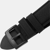 Emporio Armani Meccanico Quartz Black Dial Black Leather Strap Watch For Men - AR60032 Authentic Buy Shop Now