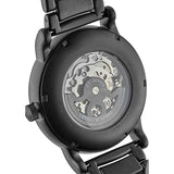 Emporio Armani Meccanico Skeleton Black Dial Black Steel Strap Watch For Men - AR60045 Authentic Buy Shop Now