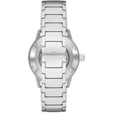 Emporio Armani Meccanico Chronograph Automatic Green Dial Silver Steel Strap Watch For Men - AR60053 Authentic Buy Shop Now