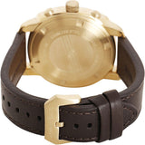 Emporio Armani Sportivo Chronograph Gold Dial Brown Leather Strap Watch for Men - AR6062 Authentic Buy Shop Now
