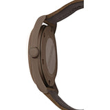 Emporio Armani Sportivo Quartz Silver Dial Brown Leather Strap Watch For Men - AR6079 Authentic Buy Shop Now
