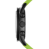 Emporio Armani Sports Analog Black Dial Green Rubber Strap Watch For Men - AR6115 Authentic Buy Shop Now