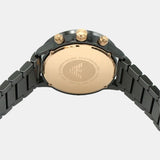 Emporio Armani Mario Ceramic Chronograph Black Dial Black Steel Strap Watch For Men - AR70002 Authentic Buy Shop Now