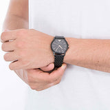 Emporio Armani Interchangeable Black Dial Black Steel Strap Watch For Men - AR80021 Authentic Buy Shop Now